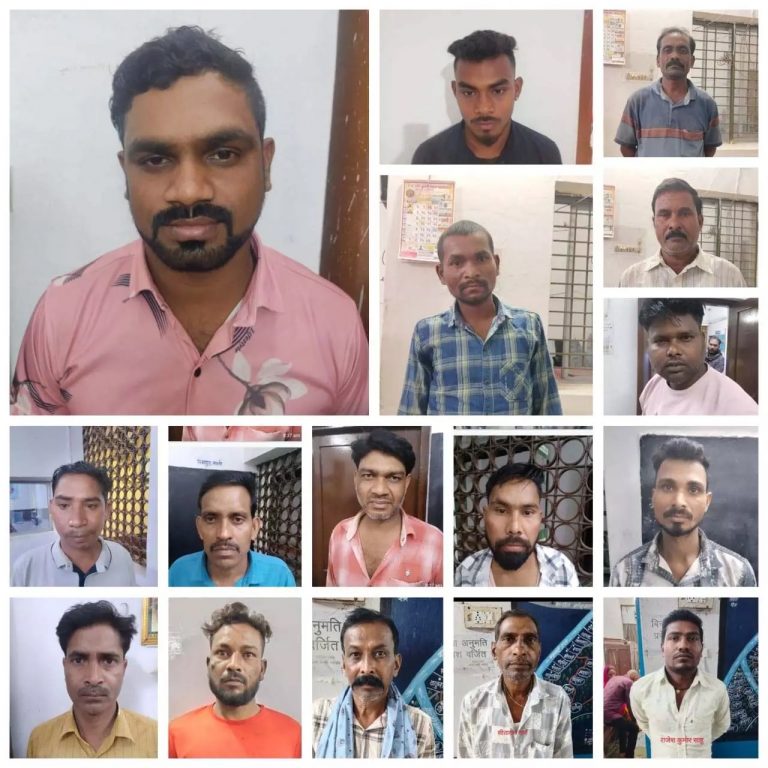 CG- अवैध शराब सेवन और चखना सेंटर पर बड़ी कार्रवाई, 16 आरोपी गिरफ्तार....